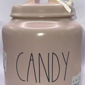 SOLD BRAND NEW 2023 Rae Dunn Light Pink Luster CANDY Valentine Flour